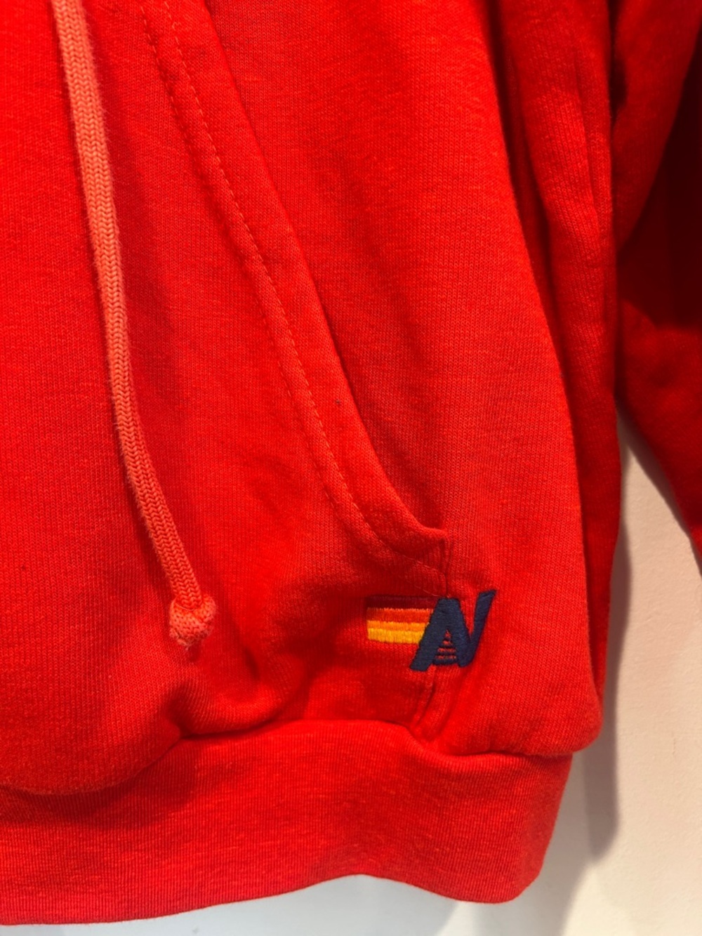 Aviator Nation Jazz Aspen Snowmass Red Smiley Hoodie small women’s pullover - Picture 2 of 11